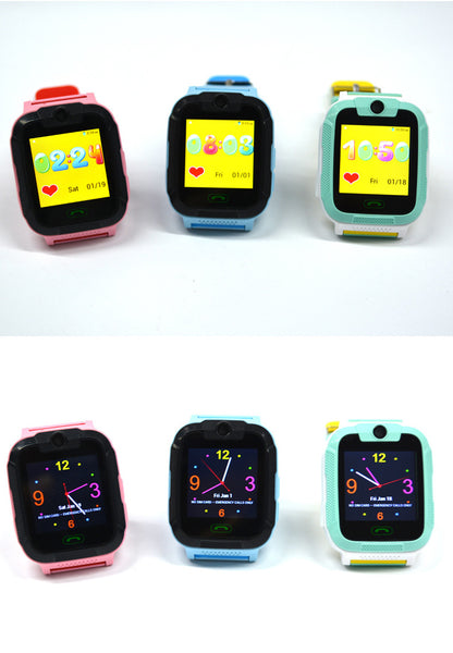 3G children's phone watch  color screen touch screen camera GPS positioning children's smart watch