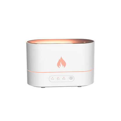 Cross-border home aromatherapy machine desktop usb night light simulation atomizer flame humidifier flame aromatherapy machine