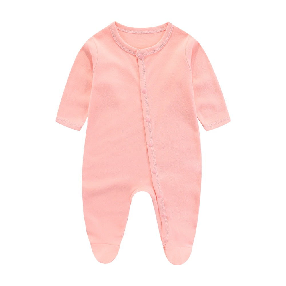 Newborn baby clothes newborn pure cotton pajamas romper spring and autumn baby monk clothes summer baby jumpsuit