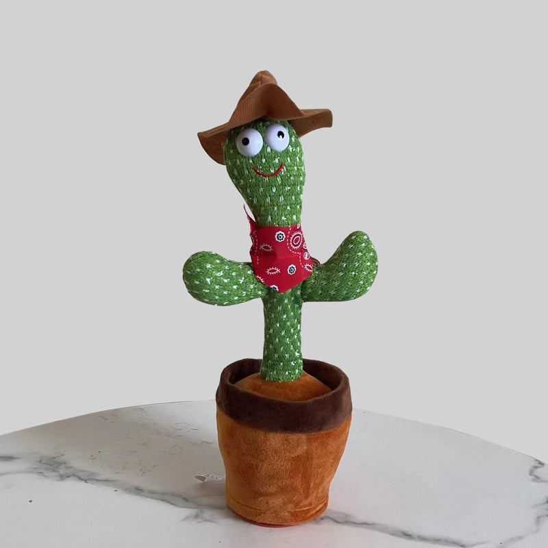 Toy wholesale cactus can twist, sing and dance sand sculpture electric cactus creative vibrato with the same style