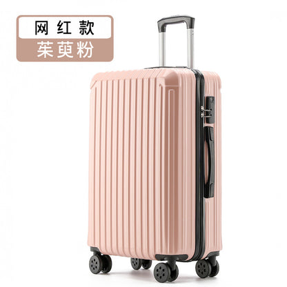 Luggage aluminum frame trolley bag universal wheel new password travel boarding box 24 female net red factory direct supply