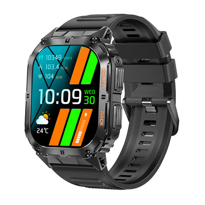 New K61PRO triple-proof call smart watch music weather 1.96-inch heart rate blood pressure blood oxygen smart watch