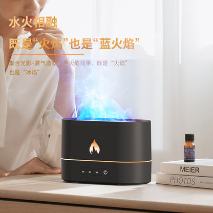 Cross-border home aromatherapy machine desktop usb night light simulation atomizer flame humidifier flame aromatherapy machine