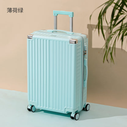 Luggage aluminum frame trolley bag universal wheel new password travel boarding box 24 female net red factory direct supply