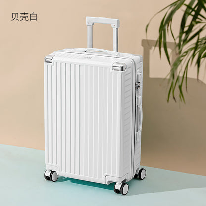 Luggage aluminum frame trolley bag universal wheel new password travel boarding box 24 female net red factory direct supply