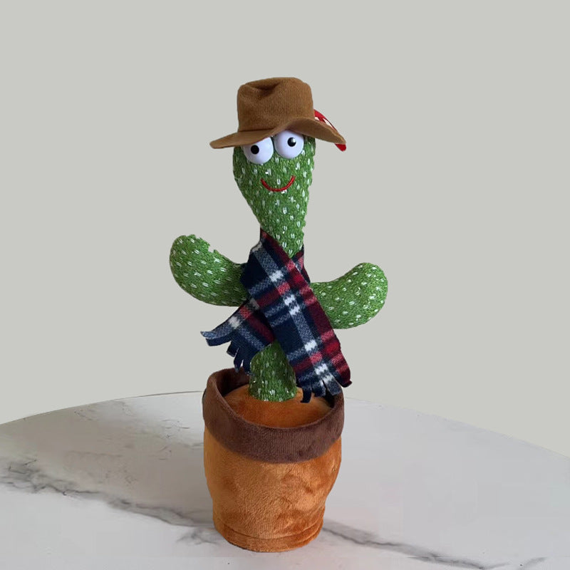 Toy wholesale cactus can twist, sing and dance sand sculpture electric cactus creative vibrato with the same style