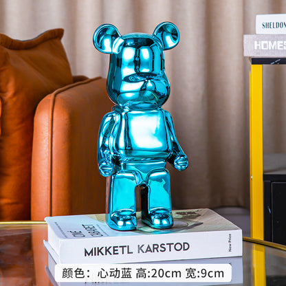 Violent bear ornaments living room light luxury desktop floor-standing ceramic high-end home children's room decoration piggy bank gift