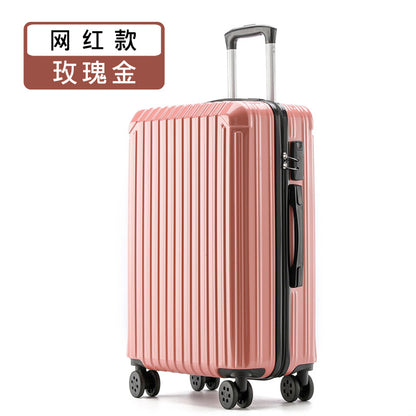 Luggage aluminum frame trolley bag universal wheel new password travel boarding box 24 female net red factory direct supply