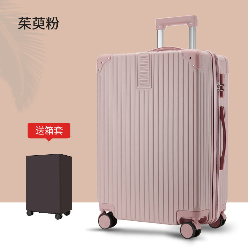 Luggage aluminum frame trolley bag universal wheel new password travel boarding box 24 female net red factory direct supply