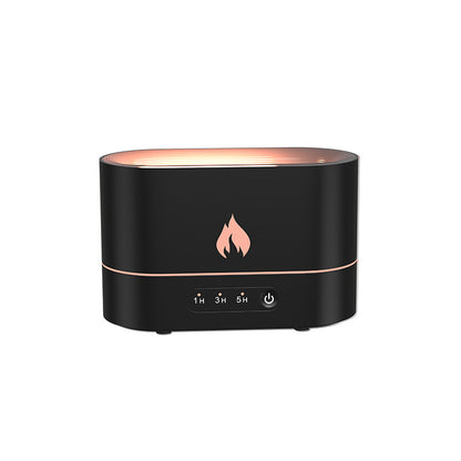 Cross-border home aromatherapy machine desktop usb night light simulation atomizer flame humidifier flame aromatherapy machine