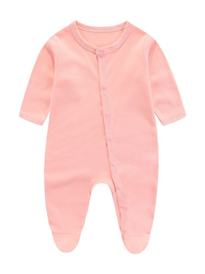 Newborn baby clothes newborn pure cotton pajamas romper spring and autumn baby monk clothes summer baby jumpsuit